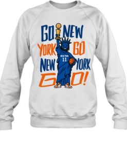 New York Knicks Statue Of Liberty Jalen Brunson Statue Go New York  Unisex Sweatshirt