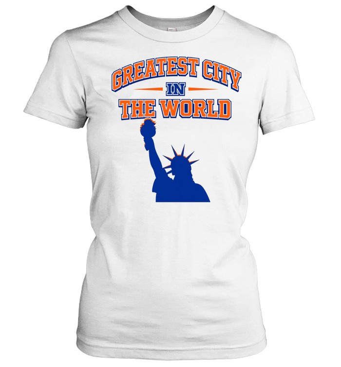 Nice New York Knicks Greatest City In The World Classic Women's T-shirt