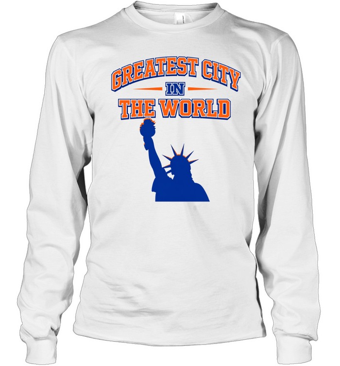 Nice New York Knicks Greatest City In The World Long Sleeved T-shirt