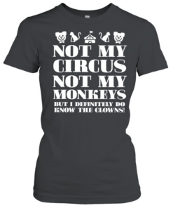 Not My Circus Not My Monkeys But I Definitely Do Know The Clowns  Classic Women's T-shirt