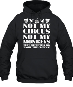 Not My Circus Not My Monkeys But I Definitely Do Know The Clowns Unisex Hoodie