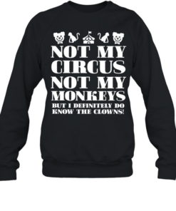 Not My Circus Not My Monkeys But I Definitely Do Know The Clowns Unisex Sweatshirt