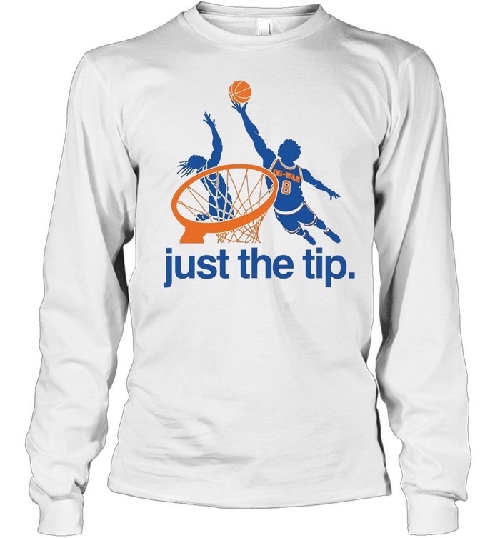 OG Anunoby New York Knicks Basketball Just The Tip In 2026 Long Sleeved T-shirt