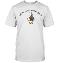 Off To Teach Second Grade T- for Funny Elementary Teachers Classic Men's T-shirt