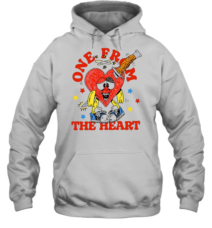 One from the Heart graphic art love symbol Unisex Hoodie
