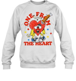 One from the Heart graphic art love symbol Unisex Sweatshirt