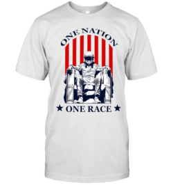 One nation one race racing driver Lincoln Memorial pose  Classic Men's T-shirt