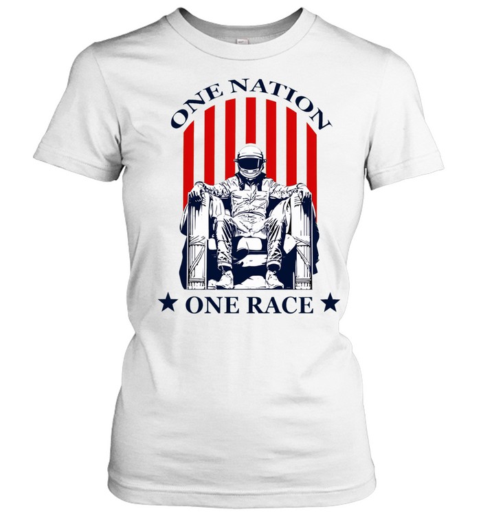 One nation one race racing driver Lincoln Memorial pose Classic Women's T-shirt