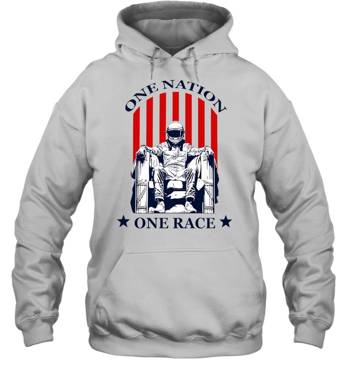 One nation one race racing driver Lincoln Memorial pose Unisex Hoodie