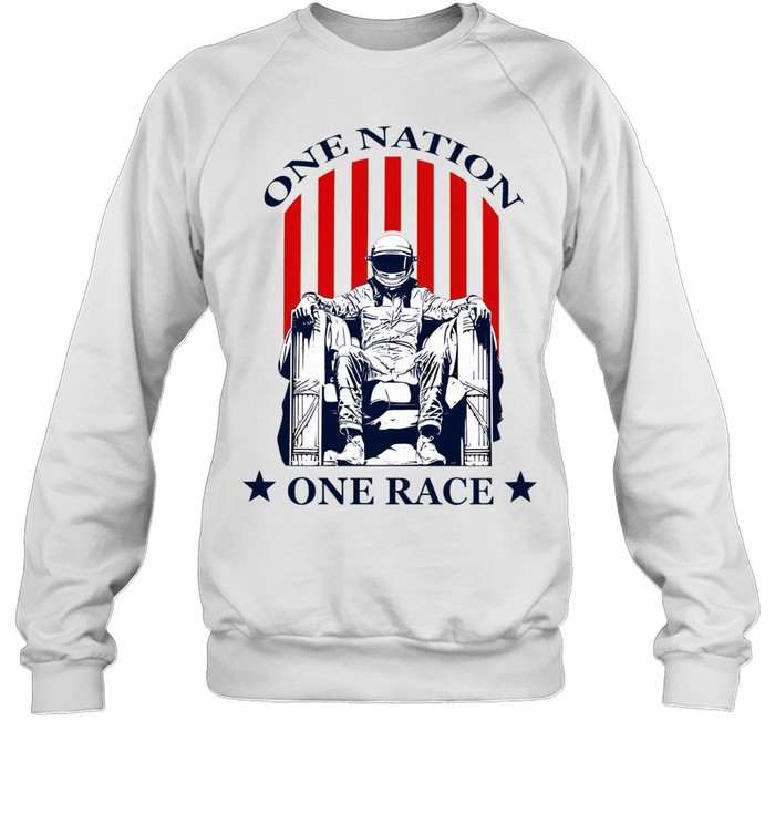 One nation one race racing driver Lincoln Memorial pose Unisex Sweatshirt