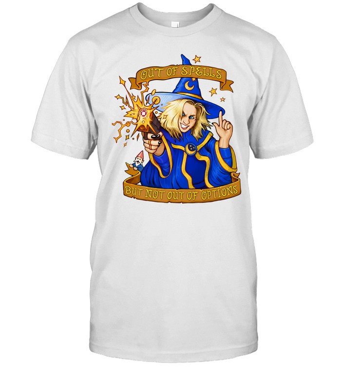Out of Spells but not out of Options Wizard Dungeons and Dragons Tabletop RPG Classic Men's T-shirt