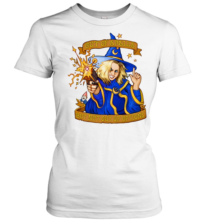 Out of Spells but not out of Options Wizard Dungeons and Dragons Tabletop RPG Classic Women's T-shirt