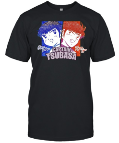 Ozora Tsubasa and Hyuga Kojiro Captain Tsubasa character Classic Men's T-shirt
