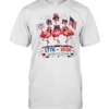 Patriotic Flamingo 250 Years Freedom USA 4th of July 1776 2026 Classic Men's T-shirt