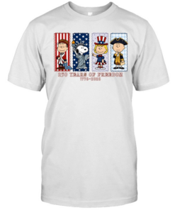 Peanuts 250 years of freedom America 1776 2026 Classic Men's T-shirt