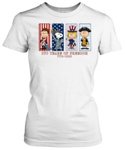 Peanuts 250 years of freedom America 1776 2026  Classic Women's T-shirt