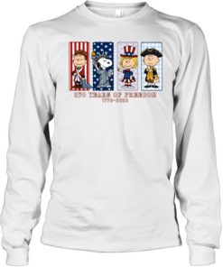 Peanuts 250 years of freedom America 1776 2026 Long Sleeved T-shirt