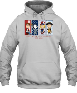 Peanuts 250 years of freedom America 1776 2026 Unisex Hoodie