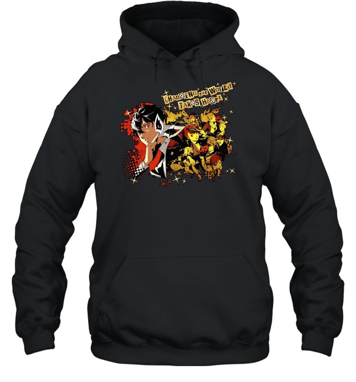 Phantom Thieves Persona 5 Changing the World Takes Heart Unisex Hoodie