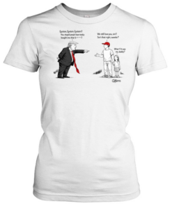Political cartoon about Epstein and Trump  Classic Women's T-shirt