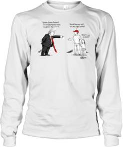 Political cartoon about Epstein and Trump Long Sleeved T-shirt