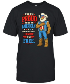 Proud To Be An American Where At Least I Know I Am Free Eagle Classic Men's T-shirt