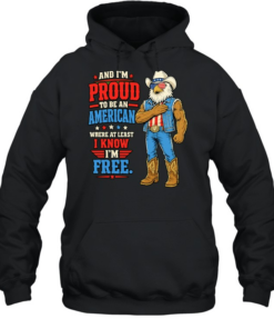 Proud To Be An American Where At Least I Know I Am Free Eagle  Unisex Hoodie