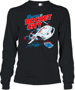 Racing to Rocket City 57 Claremont NC NASCAR Stock Car Speedway Motorsport Long Sleeved T-shirt