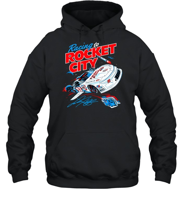 Racing to Rocket City 57 Claremont NC NASCAR Stock Car Speedway Motorsport Unisex Hoodie
