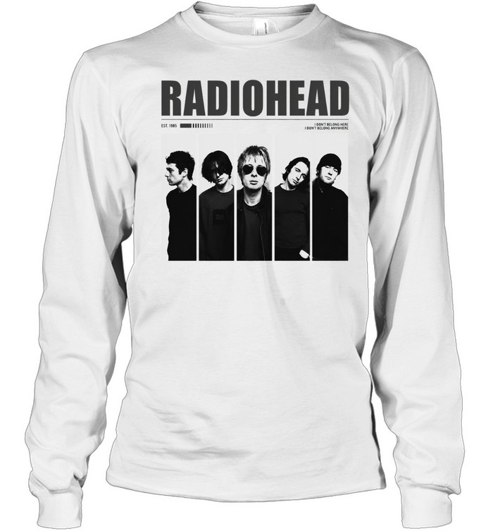 Radiohead Thom Yorke Jonny Greenwood Colin Greenwood Ed O Brien Phil Selway Long Sleeved T-shirt