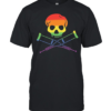 Rainbow Skull with Crutches Pride Classic Men's T-shirt