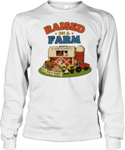Raised on a Farm Super 70s Sports vintage style Long Sleeved T-shirt