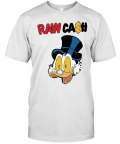 Raw Cash Duck money eyes cartoon Classic Men's T-shirt