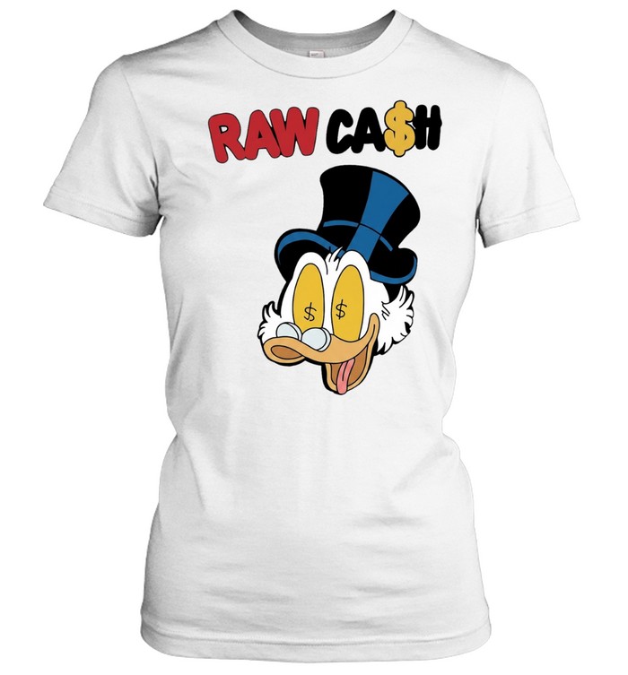 Raw Cash Duck money eyes cartoon Classic Women's T-shirt