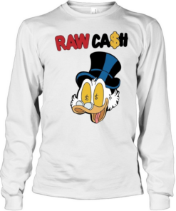 Raw Cash Duck money eyes cartoon Long Sleeved T-shirt