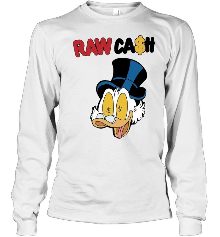 Raw Cash Duck money eyes cartoon Long Sleeved T-shirt