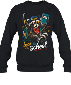 Ready To Learn Raccoon Back To School Unisex Sweatshirt