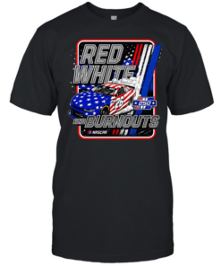 Red White and Burnouts 250 Nascar Chevrolet Camaro 26 Racing speed  Classic Men's T-shirt