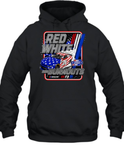 Red White and Burnouts 250 Nascar Chevrolet Camaro 26 Racing speed  Unisex Hoodie