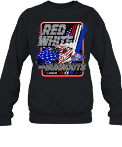 Red White and Burnouts 250 Nascar Chevrolet Camaro 26 Racing speed  Unisex Sweatshirt