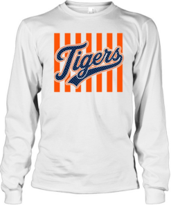 Retro Tigers Football Long Sleeved T-shirt