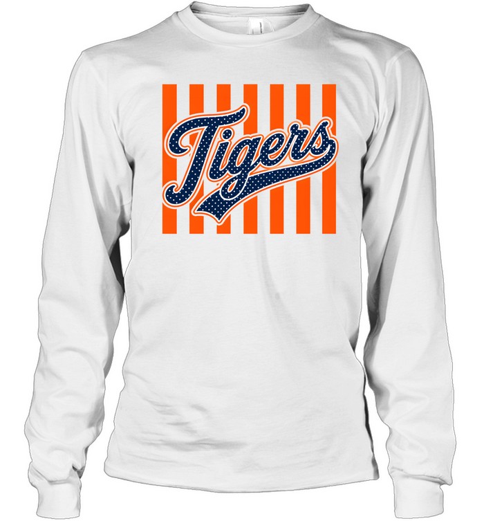 Retro Tigers Football Long Sleeved T-shirt