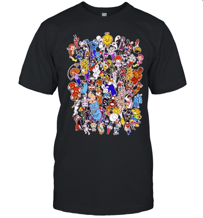 Rhythm Heaven Characters Mega Mix Jam Session Ensemble Nintendo Video Game Classic Men's T-shirt