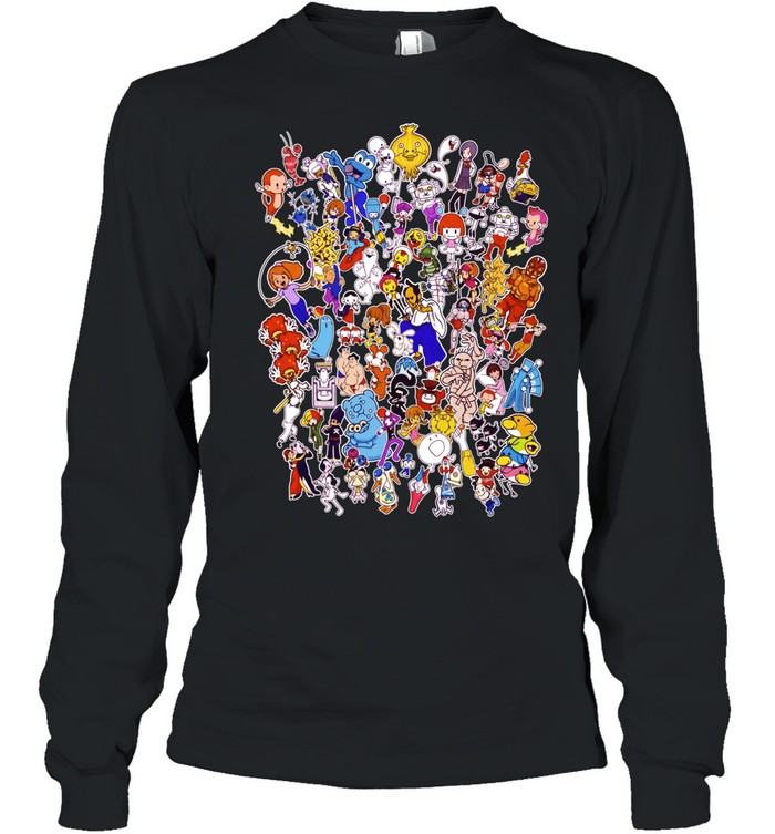 Rhythm Heaven Characters Mega Mix Jam Session Ensemble Nintendo Video Game Long Sleeved T-shirt