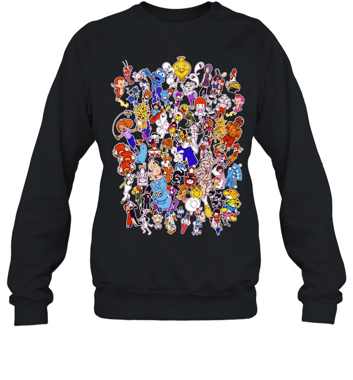 Rhythm Heaven Characters Mega Mix Jam Session Ensemble Nintendo Video Game Unisex Sweatshirt