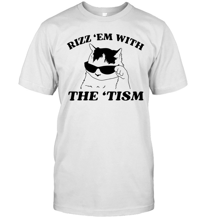 Rizz them with the tism cat sunglasses Classic Men's T-shirt