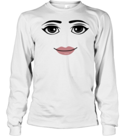 Roblox Girl Face Avatar Gaming  Long Sleeved T-shirt