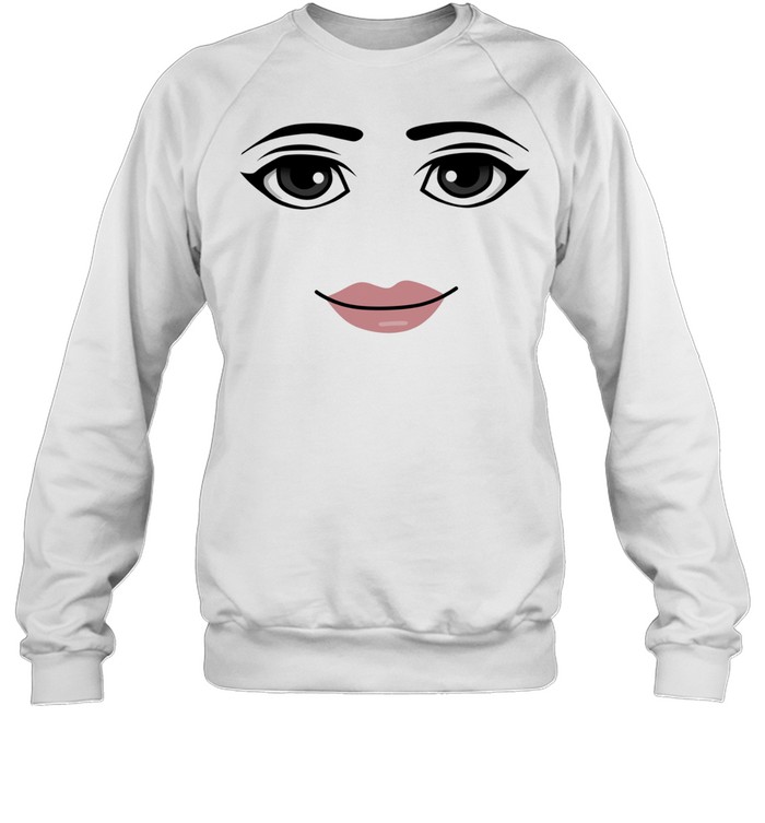 Roblox Girl Face Avatar Gaming Unisex Sweatshirt