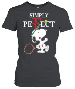 Roger Federer Snoopy Simply Perfect  Classic Women's T-shirt