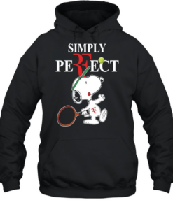Roger Federer Snoopy Simply Perfect  Unisex Hoodie